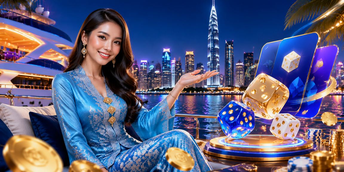 Pemain Kuala Lumpur memainkan permainan dadu dalam talian dengan pakaian tradisional