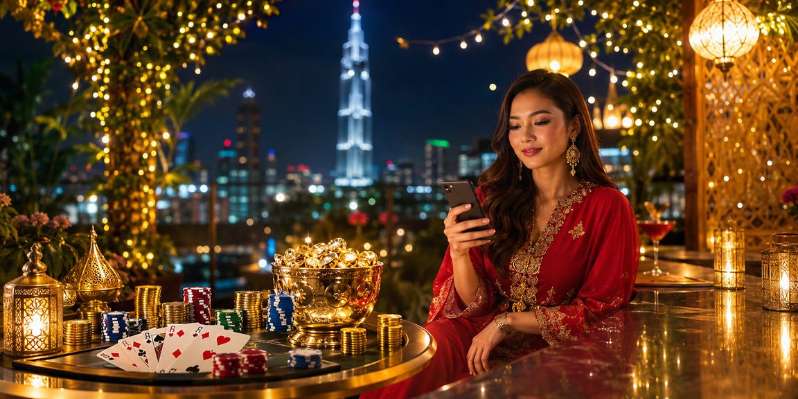 Pemain Kuala Lumpur bermain poker semasa Hari Raya melalui platform permainan popular 1666