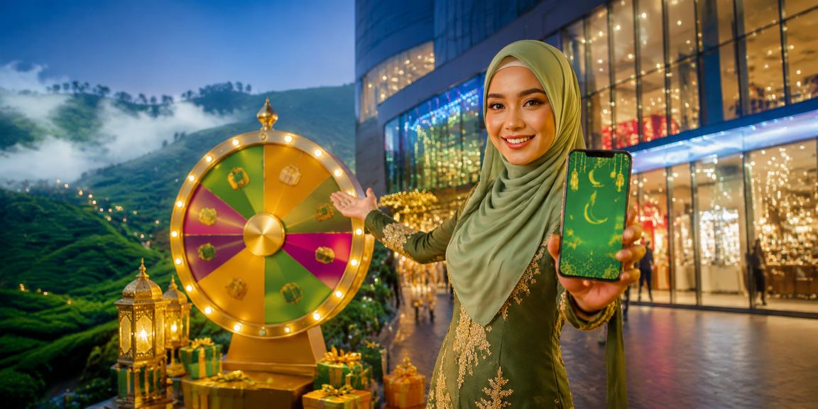 Pemain Malaysia menyertai cabutan bertuah Hari Raya melalui aplikasi mudah alih 1666